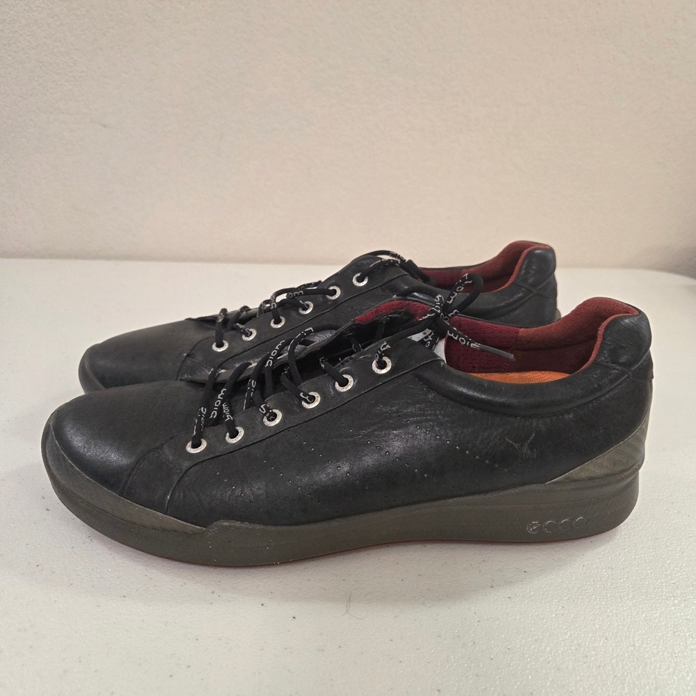 ECCO Biom Hybrid Mens 47 Black Yak‎ Leather Spikeless Golf Shoes Sneakers